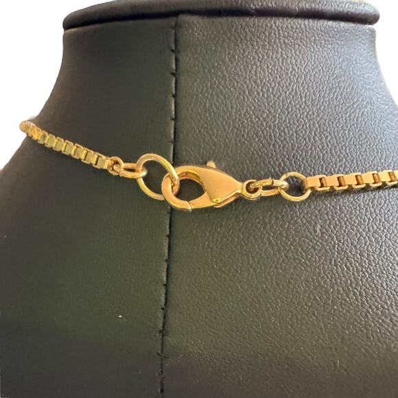 Love Tatum Vintage Coin Kali Necklace 24K Electroplated Gold One of a Kind 23” - Picture 4 of 6